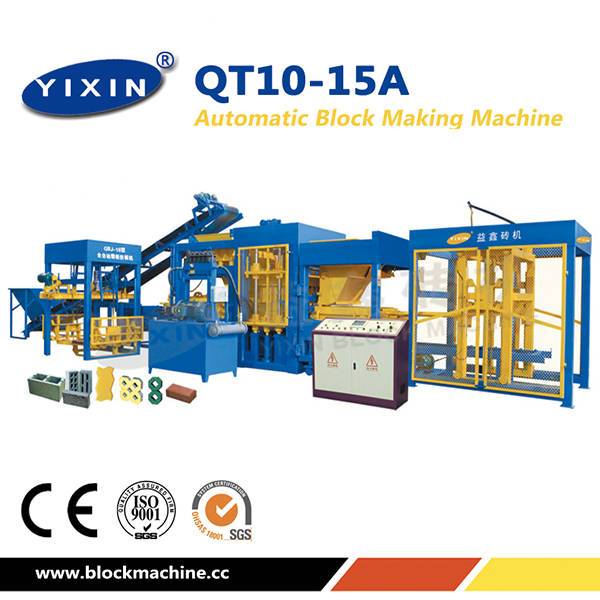 آلة تصنيع بلوك الخرسانة الأوتوماتيكية QT10-15